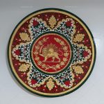 دیوارکوب شیر و خورشید با زمینه تذهیب