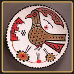 بشقاب سفالی نیشابور کد 138