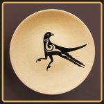 بشقاب سفالی نیشابور کد 157