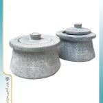 ظرف سنگی زعفران دم کن طرح ساده