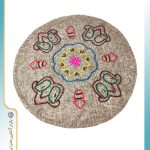 رومیزی گلدوزی شده نمدی طرح پنج