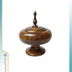 ظرف شکلات‌خوری چوب گردو