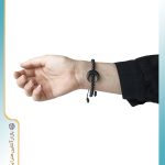 دستبند سنگ عقیق سیاه طرح ماه