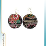 گوشواره پارچه‌ای طرحدار کد 4