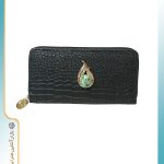 کیف دستی چرم مصنوعی با سنگ فیروزه