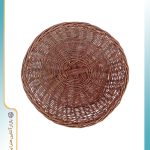 سبد آبکش برنج حصیری بدون پایه (ارغوان بافی)