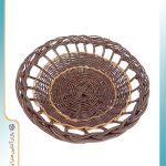 سبد حصیری پهن تیره (ارغوان بافی)