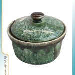 قندان سرامیکی طرح شره‌ای