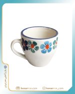 ست فنجان و نعلبکی سرامیکی طرح گل‌ آبی - Image 2