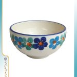 کاسه کوچک سرامیکی طرح گل آبی