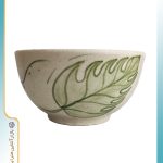 کاسه سرامیکی طرح برگ انجیری