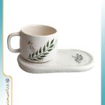 ماگ و زیر ماگی سرامیکی مدل 1