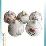 قندان سرامیکی طرح گل