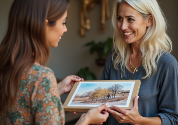 a_woman_is_giving_an_artistic_gift_to_her_friend_iwqk8f9y08qjoxbvto25_1